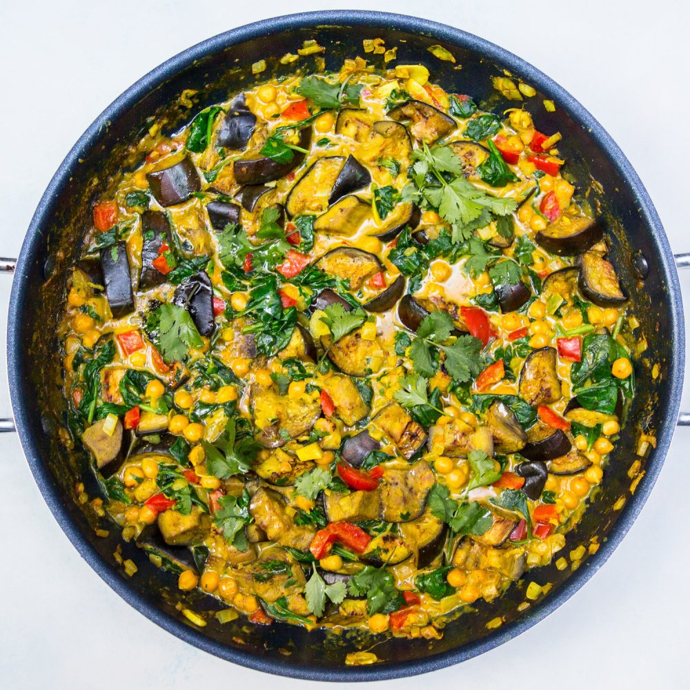 Peanut Butter Aubergine Curry - Really Healthy Foods