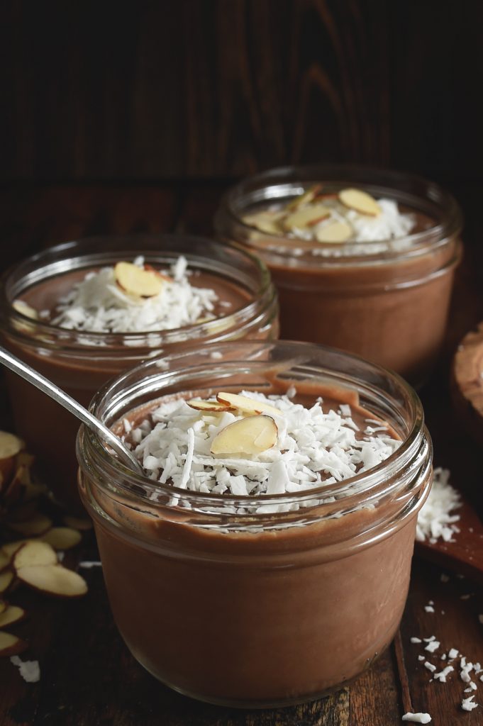 Chocolate Almond Avocado Pudding