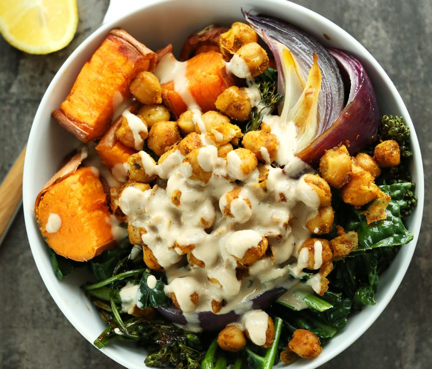 Sweet Potato Chickpea Buddha Bowl
