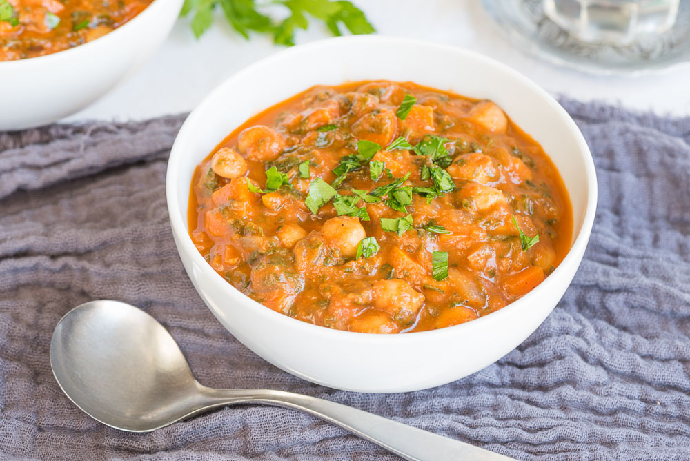 Chickpea Spinach Stew