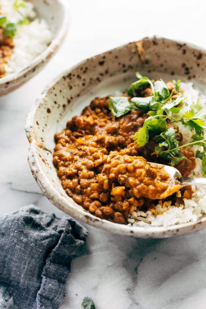 Instant Pot Red Curry Lentils