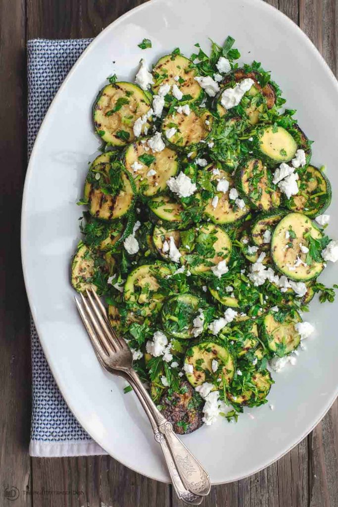 Mediterranean-Style Grilled Courgette Salad