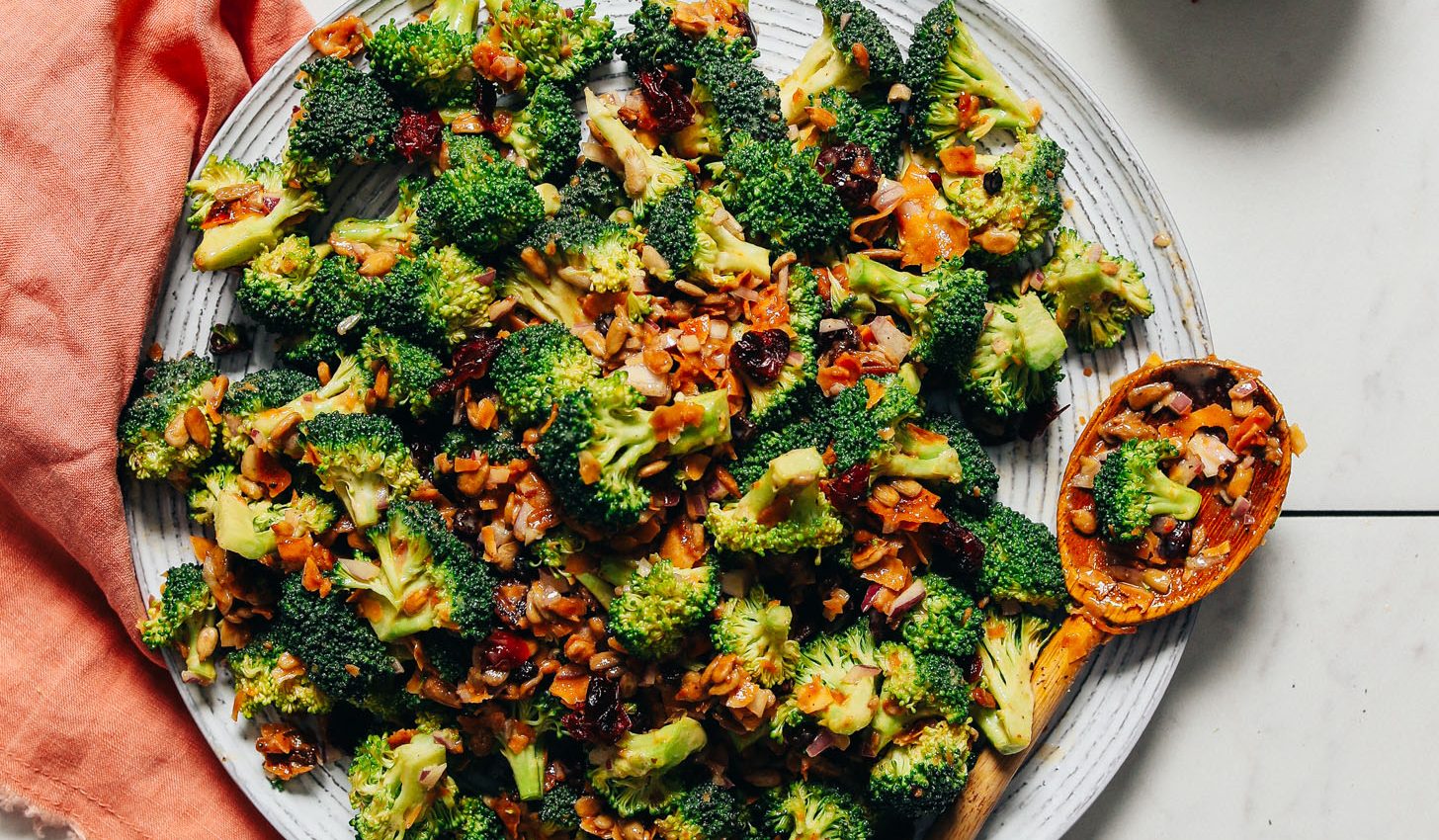 Creamy Vegan Broccoli Salad - Really Healthy Foods Really ...