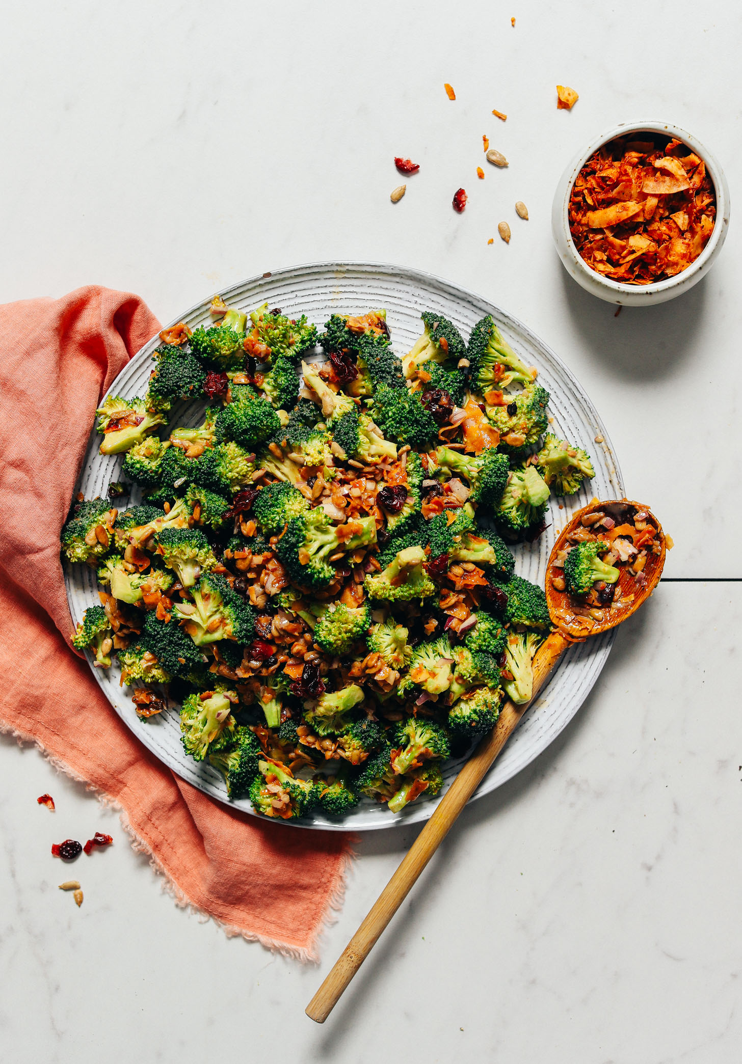 Easy Creamy Vegan Broccoli Salad