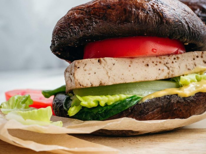 Vegan Keto Portobello Mushroom Burger