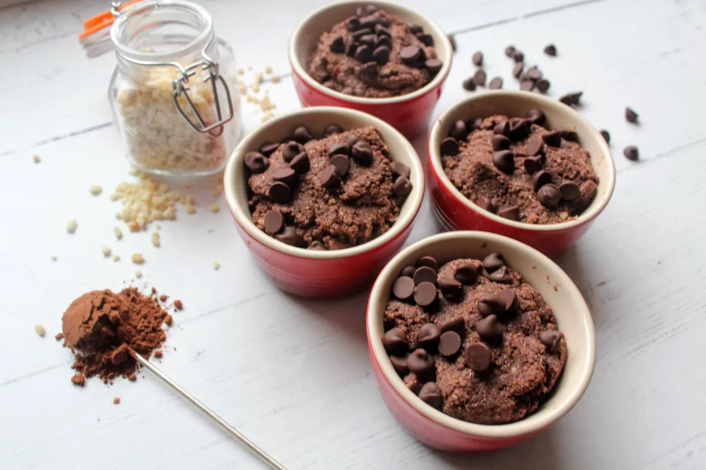 Keto Brownie Puddings