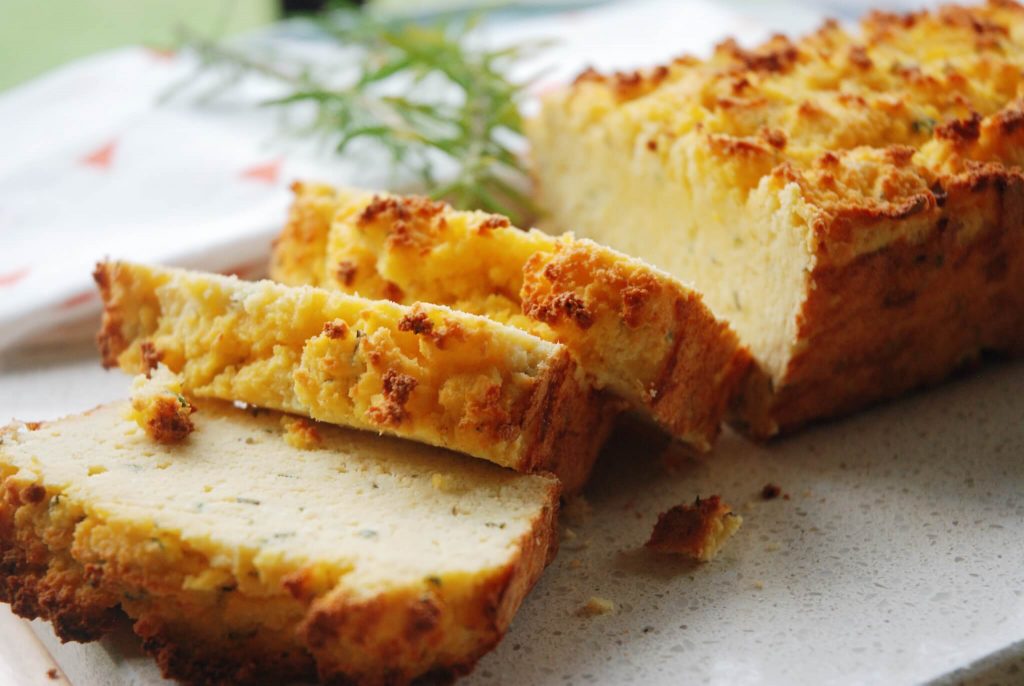 Keto Garlic and Rosemary Cauliflower Bread