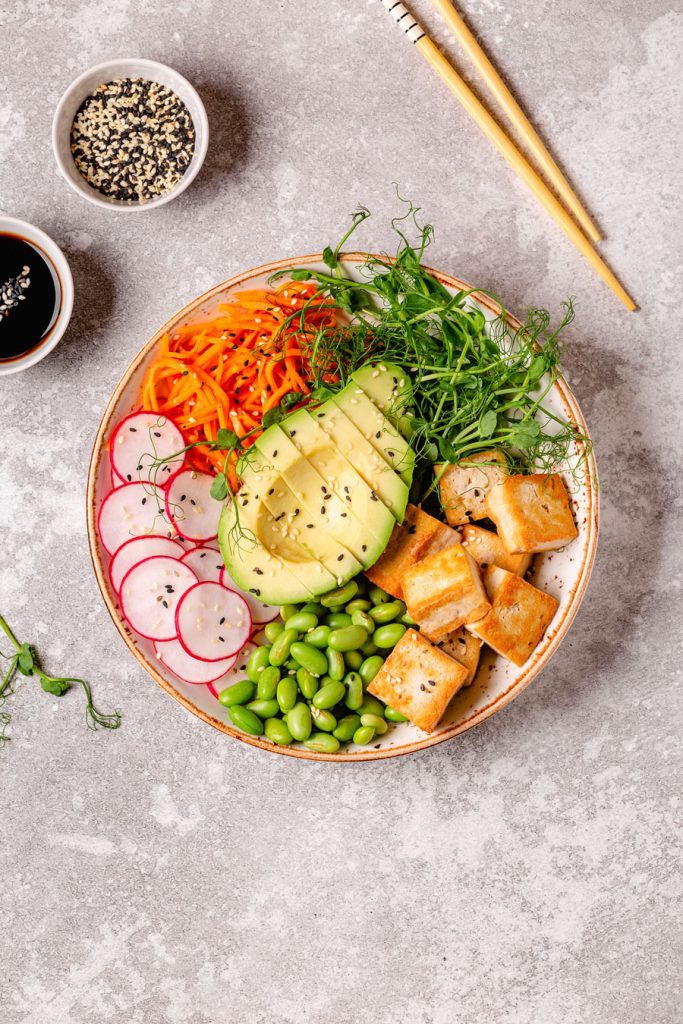 Asian Style Tofu Buddha Bowl