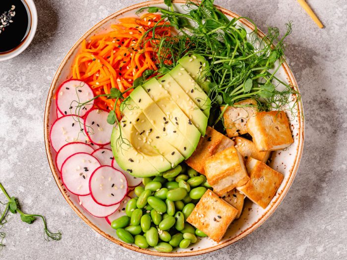 Asian Style Tofu Buddha Bowl