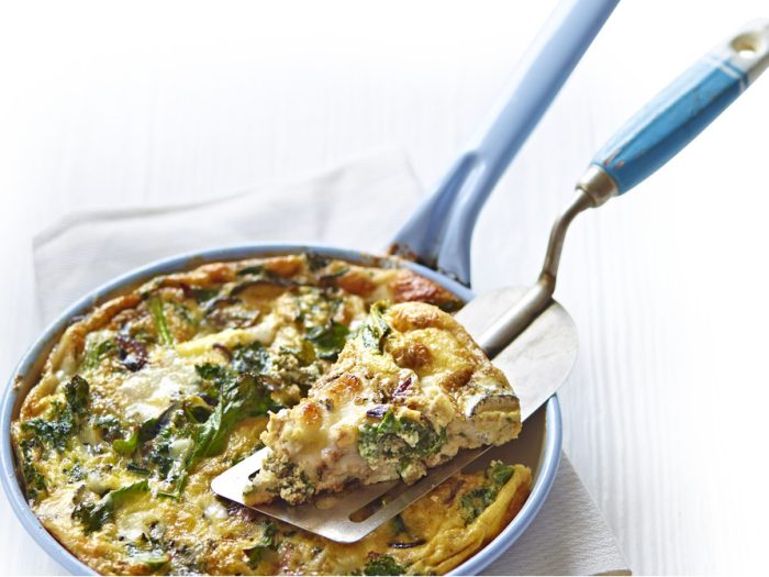 Kale and Goat’s Cheese Frittata